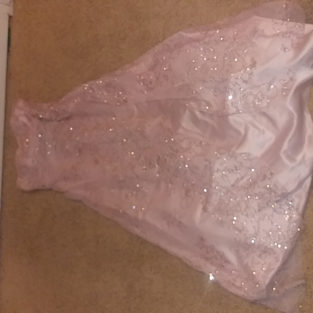 Formal pink sparkly dress